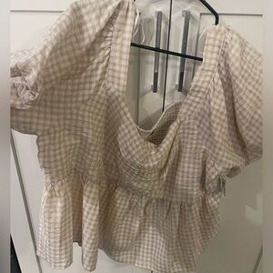 Gingham crop top